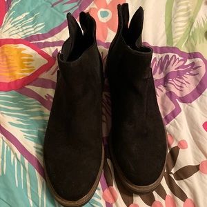Esprit black suede boots size 6M